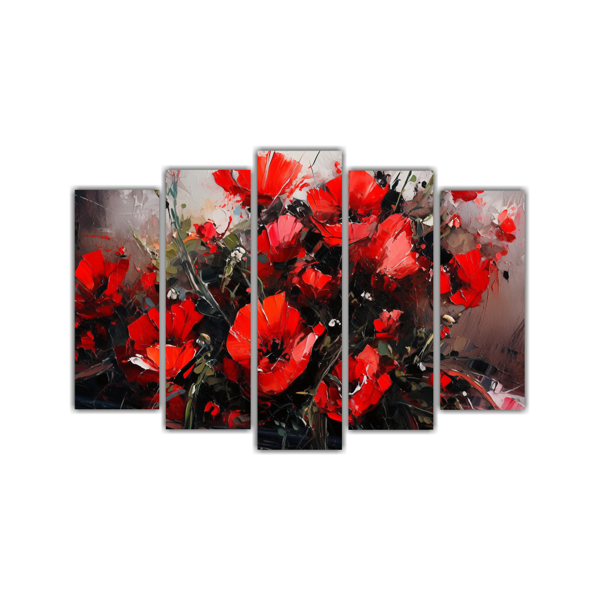 pintura-en-lienzo-de-flores-en-color-rojo-y-negro-