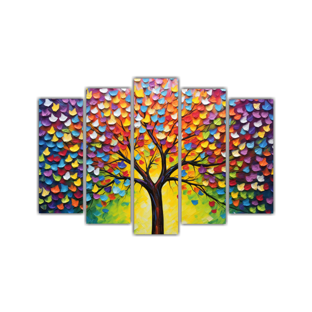 pintura-en-lienzo-estilo-flor-de-tilo-arco-ris-en-bastidor-