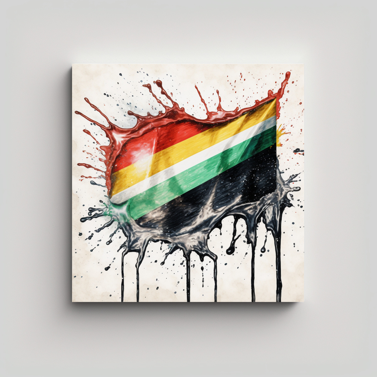 pintura-lienzo-bandera-africana-ondeando-frente-a-salpicaduras