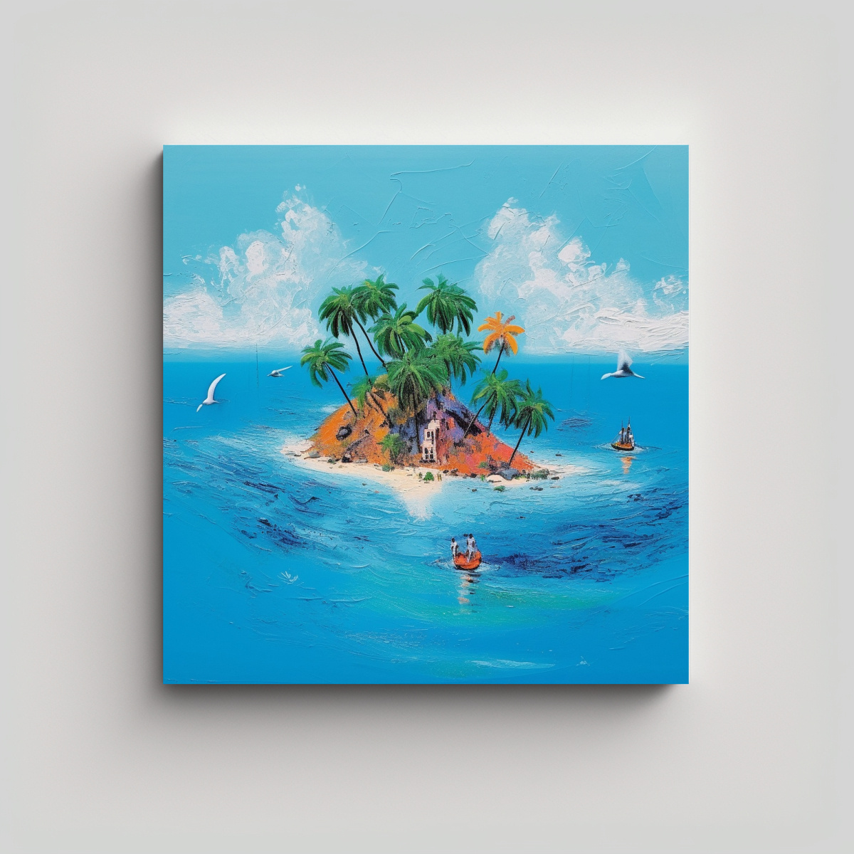 pintura-lienzo-estilo-isla-tropical-fase-azul-picasso-