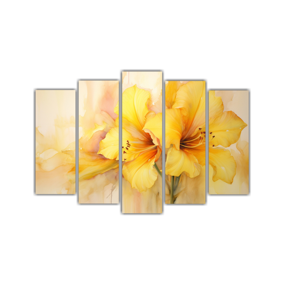 pinturas-abstractas-de-amarilis-en-tonos-amarillo-y-dorado