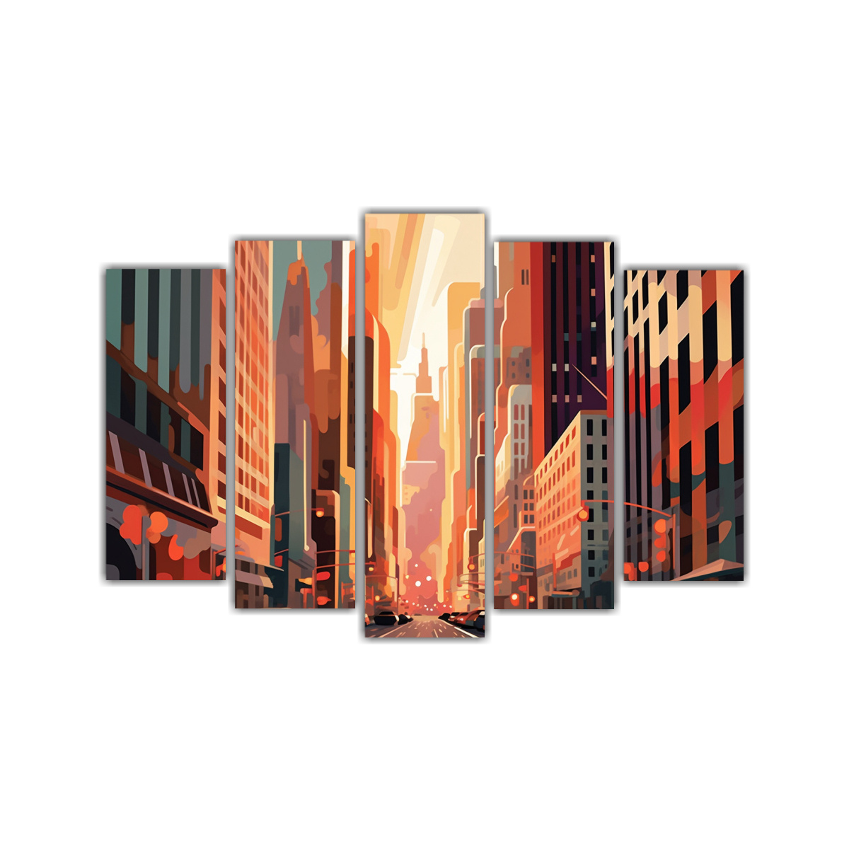 pinturas-abstractas-de-las-bellas-artes-en-el-distrito-financiero-de-chicago