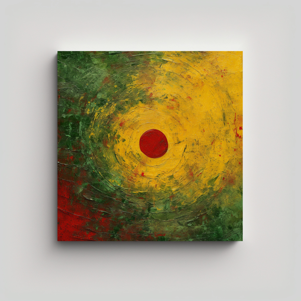 pinturas-abstractas-en-estilo-oldschool-verde-rojo-y-amarillo-con-textura-envolvente-