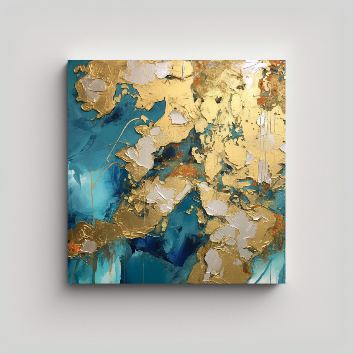 pinturas-abstractas-modernas-de-florida-con-calidez-y-hoja-de-oro