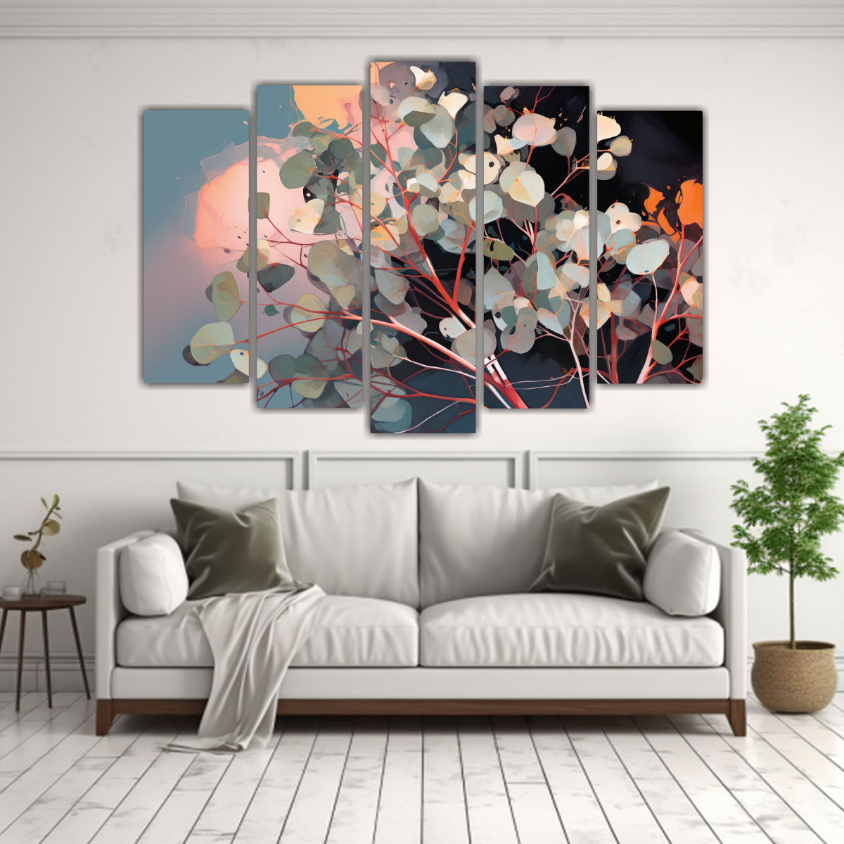 pinturas-de-bellas-artes-imagen-de-comedor-con-rbol-de-eucalipto-en-colores-apagados-atmosfera-neonoir-1