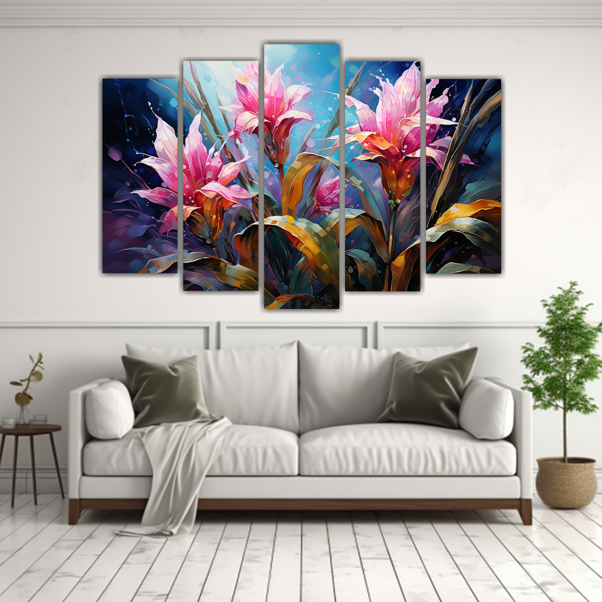 pinturas-de-decoraci-n-en-lienzo-de-ma-z-morado-y-azul-con-formas-simples-1