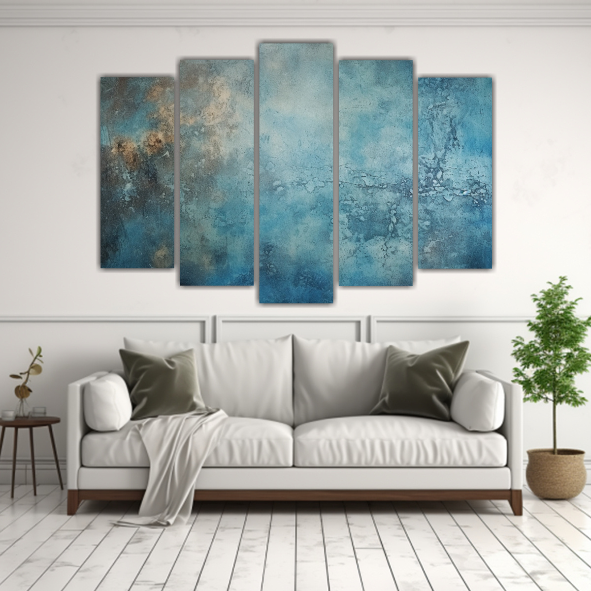 pinturas-de-lienzo-azul-grunge-para-decoraci-n-de-sala-1