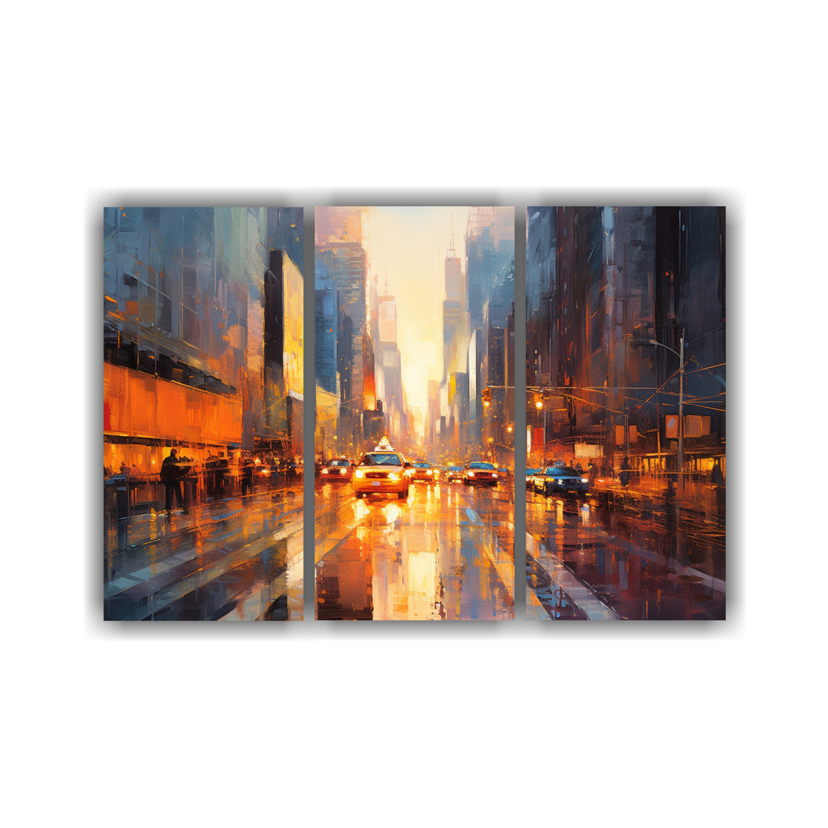 pinturas-de-lienzo-modernas-para-oficina-calle-de-nueva-york-al-anochecer-