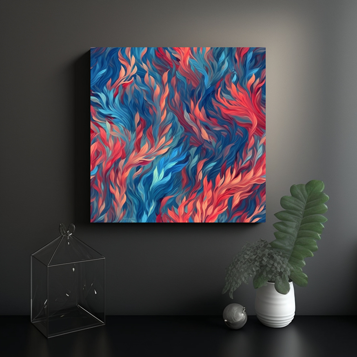 pinturas-decorativas-abstractas-estilo-callejero-con-leo-en-azul-y-rojo-1