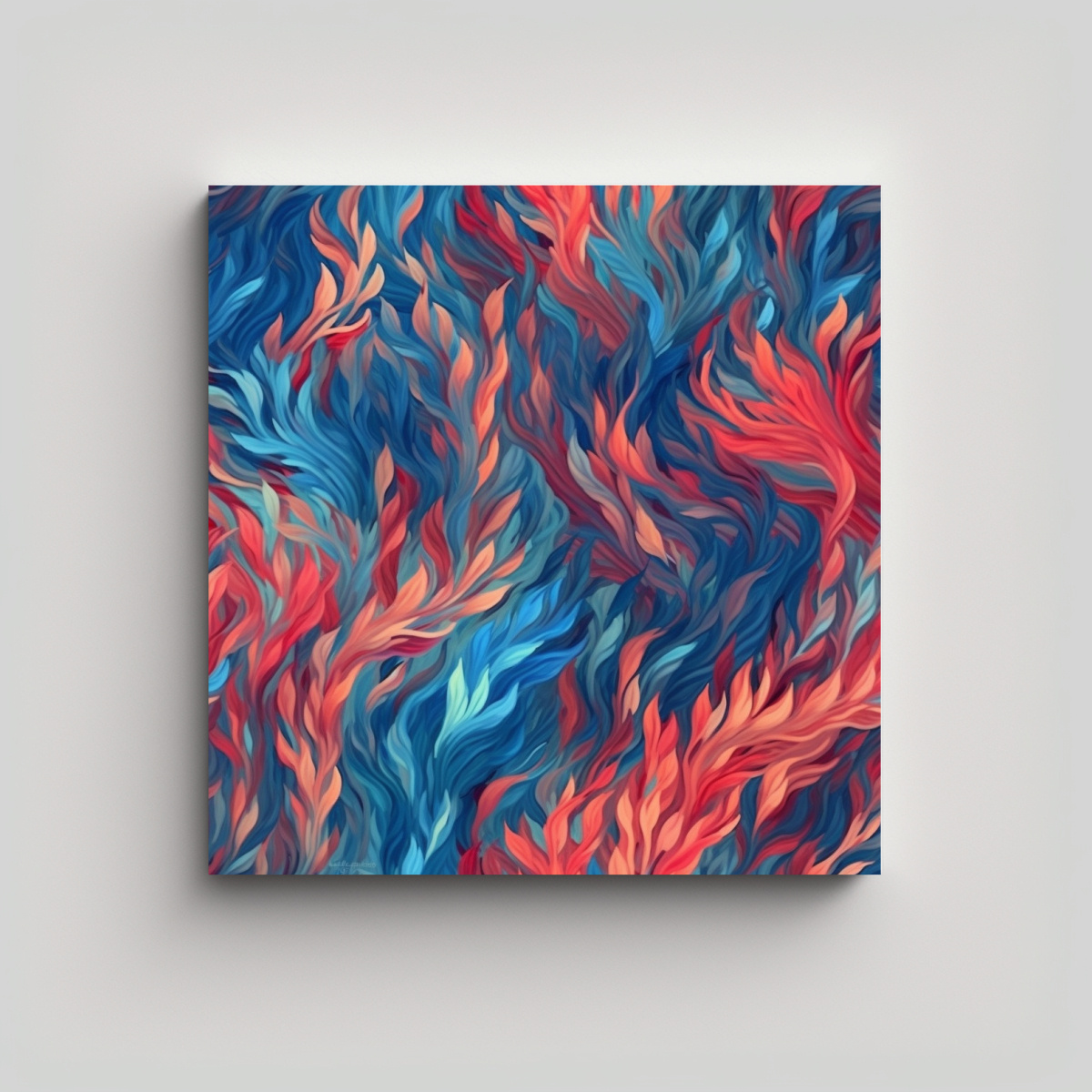 pinturas-decorativas-abstractas-estilo-callejero-con-leo-en-azul-y-rojo