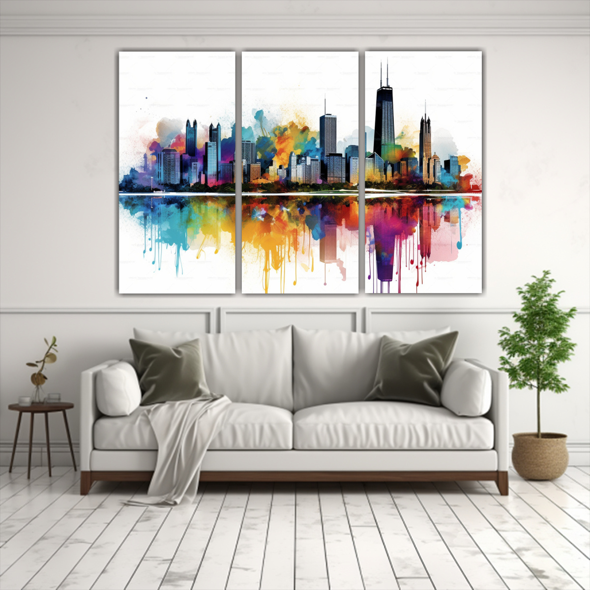 pinturas-decorativas-de-alta-calidad-chicago-en-perspectiva-arco-ris-vibrante-1