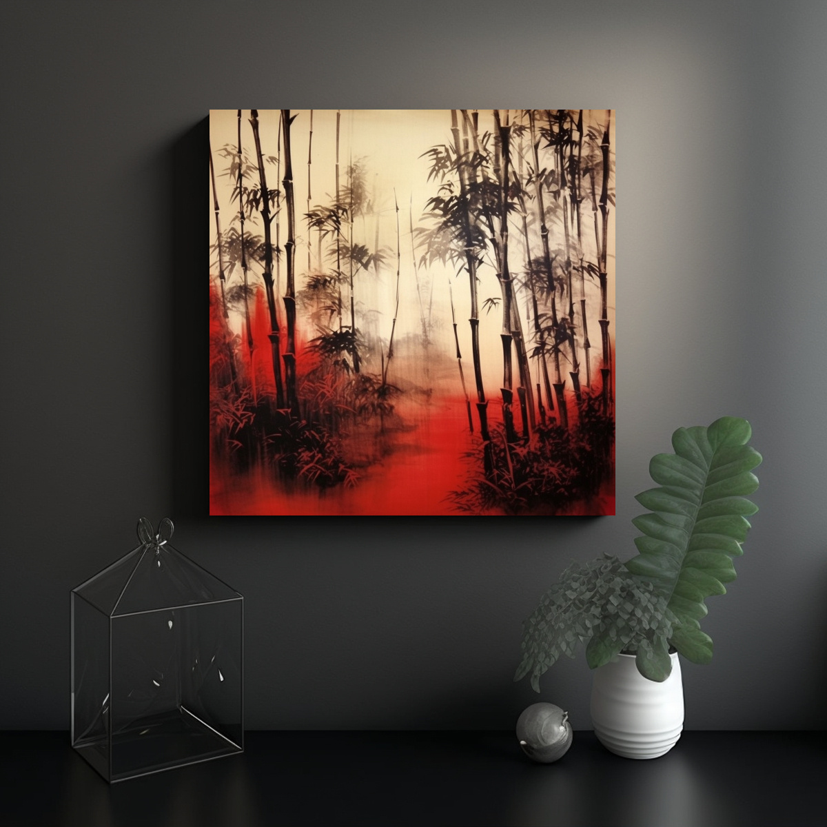 pinturas-decorativas-de-arte-fino-zen-en-tinta-de-bamb-en-bosque-1-1
