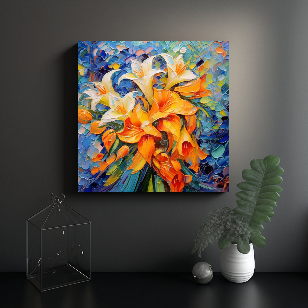 pinturas-decorativas-de-flores-abstractas-en-tonos-naranja-y-amarillo-1