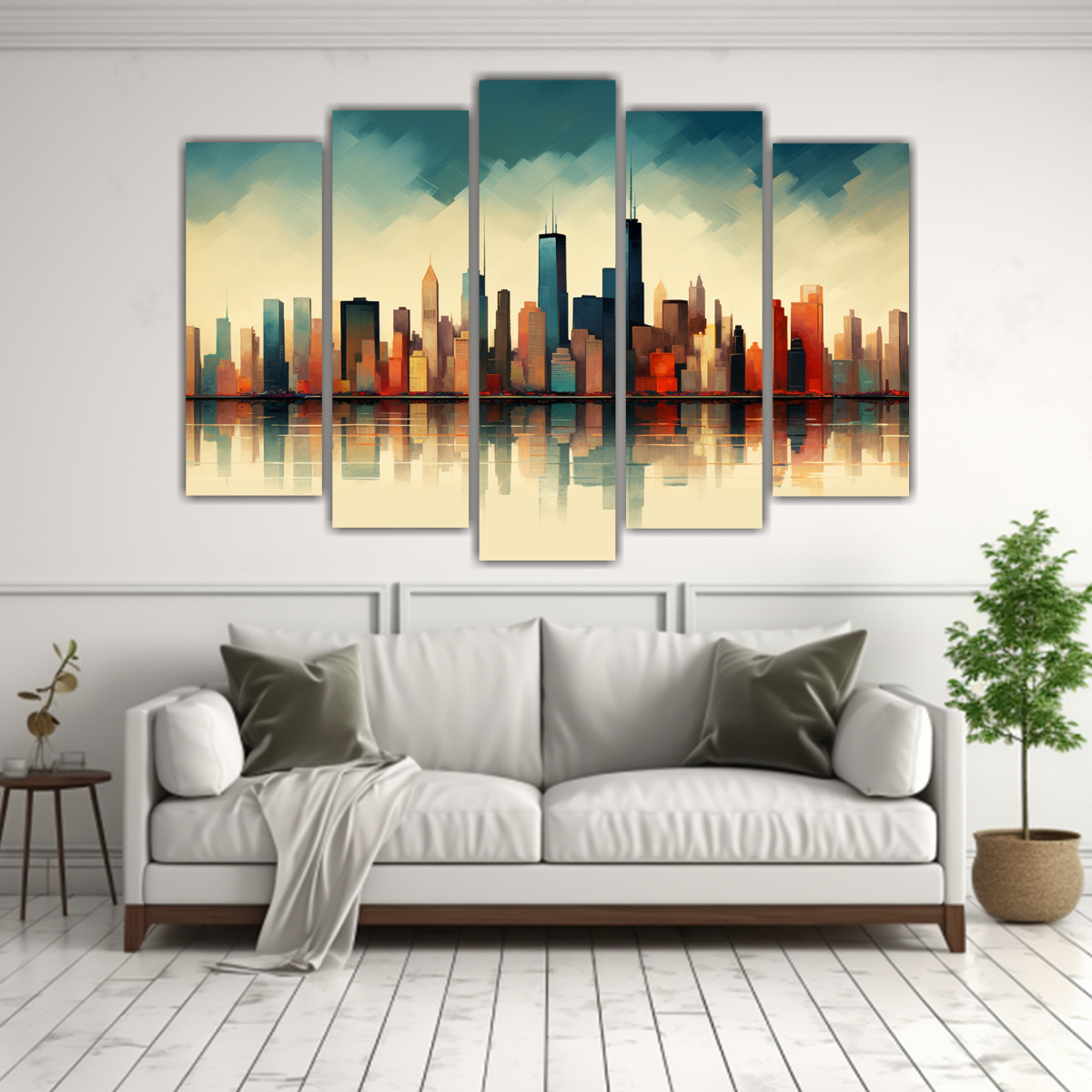 pinturas-decorativas-de-hermoso-pop-art-del-skyline-de-nueva-york-1-1