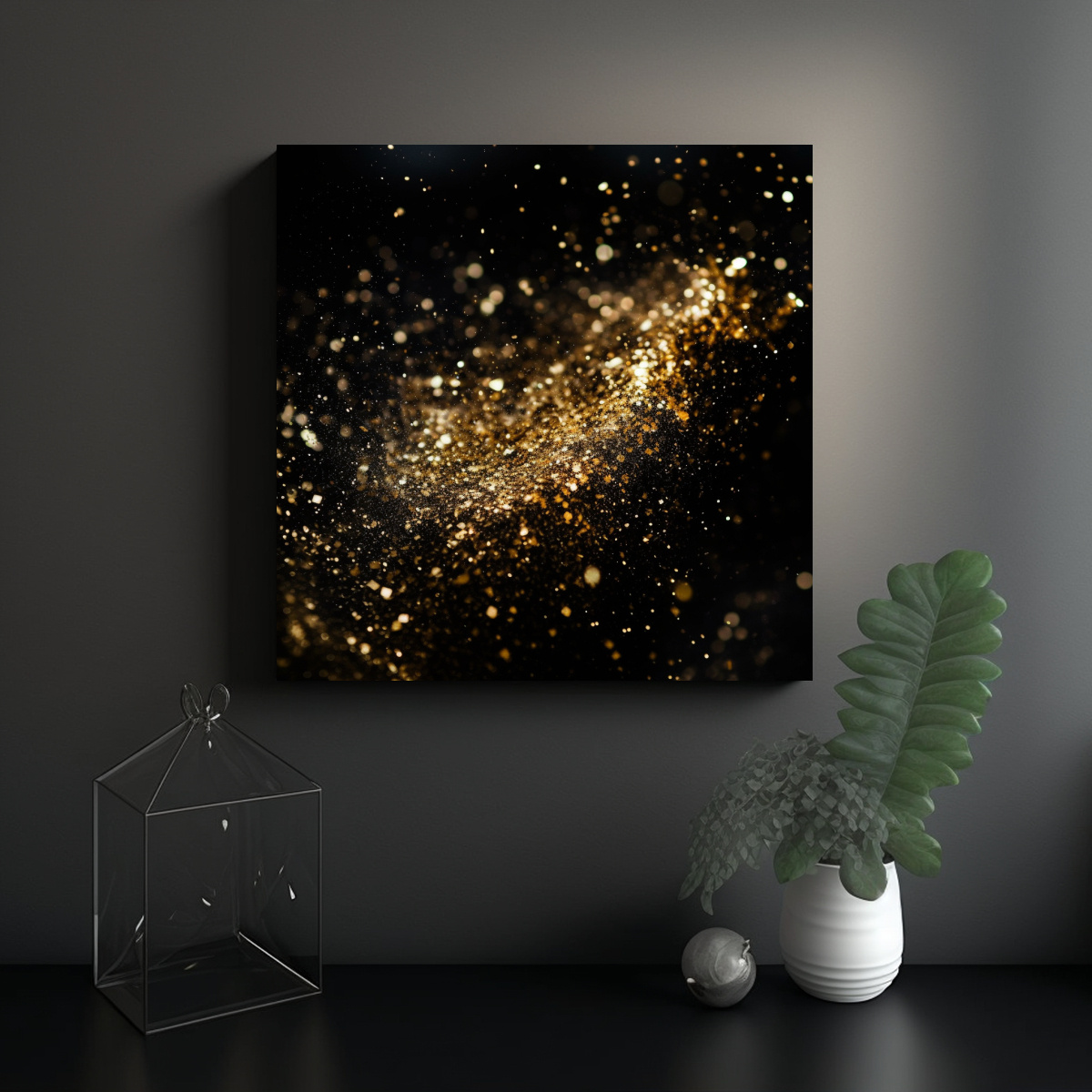 pinturas-decorativas-de-vanguardia-en-oro-y-lentejuelas-sobre-fondo-negro-1-1