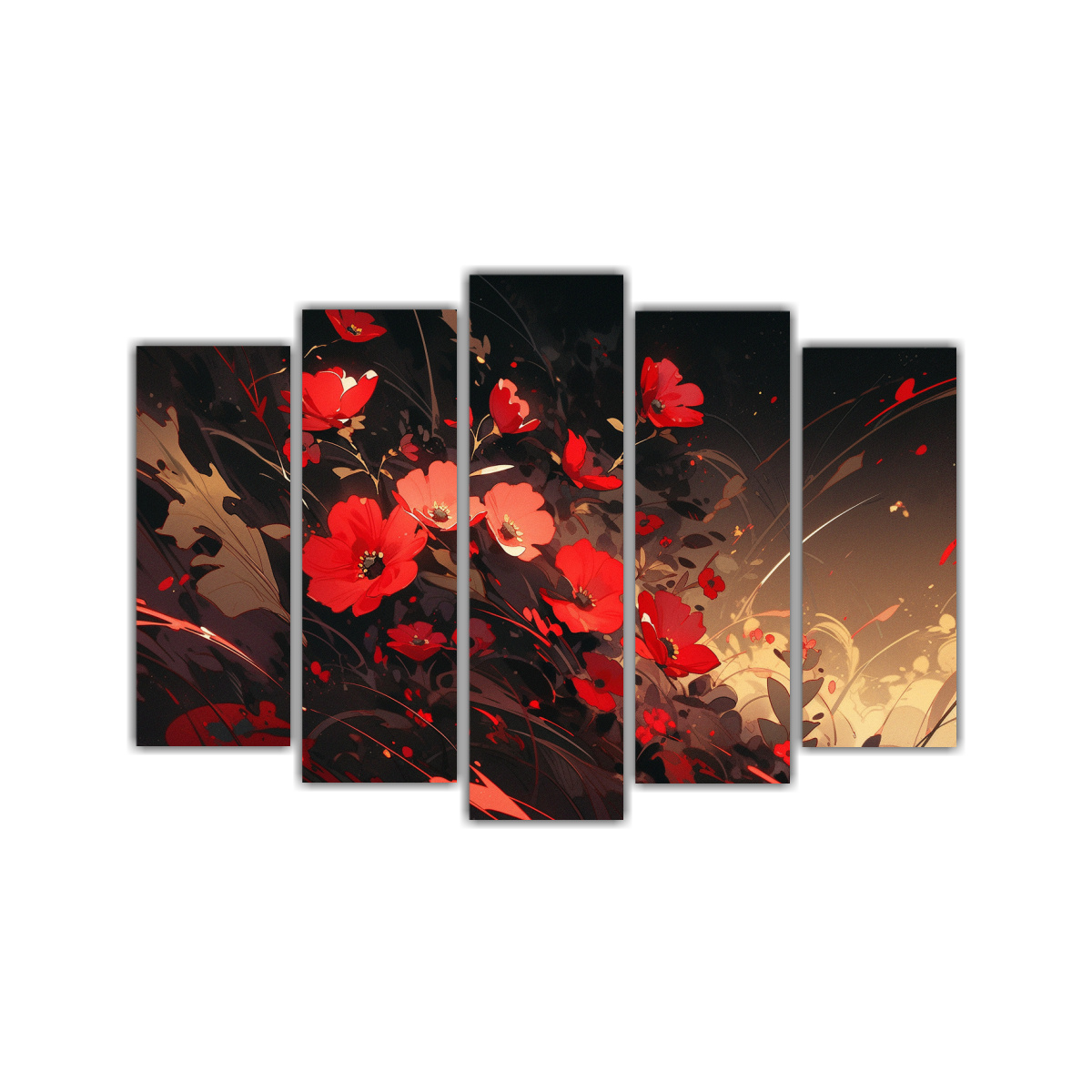 pinturas-decorativas-en-estilo-neonoir-expresi-n-nica-en-rojo-y-negro