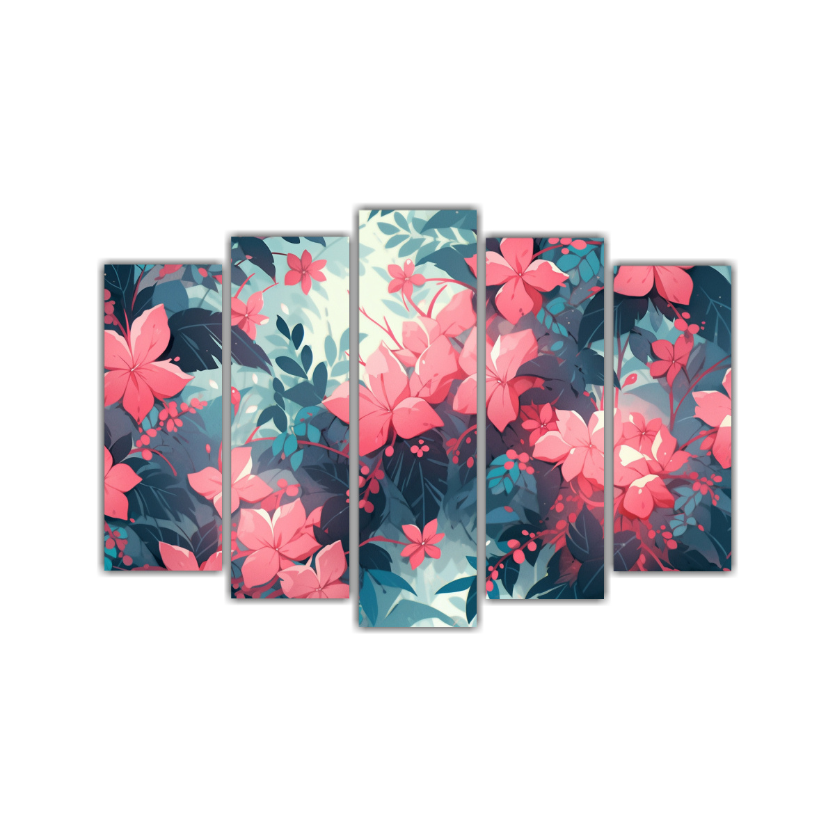 pinturas-decorativas-estilo-neonoir-en-tonos-turquesa-y-rosa-para-cocina