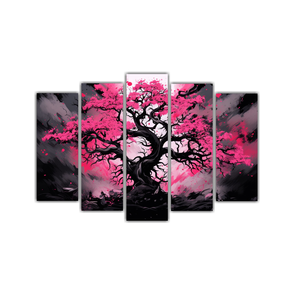pinturas-decorativas-intensas-de-rbol-en-negro-y-rosa-para-neonoir-