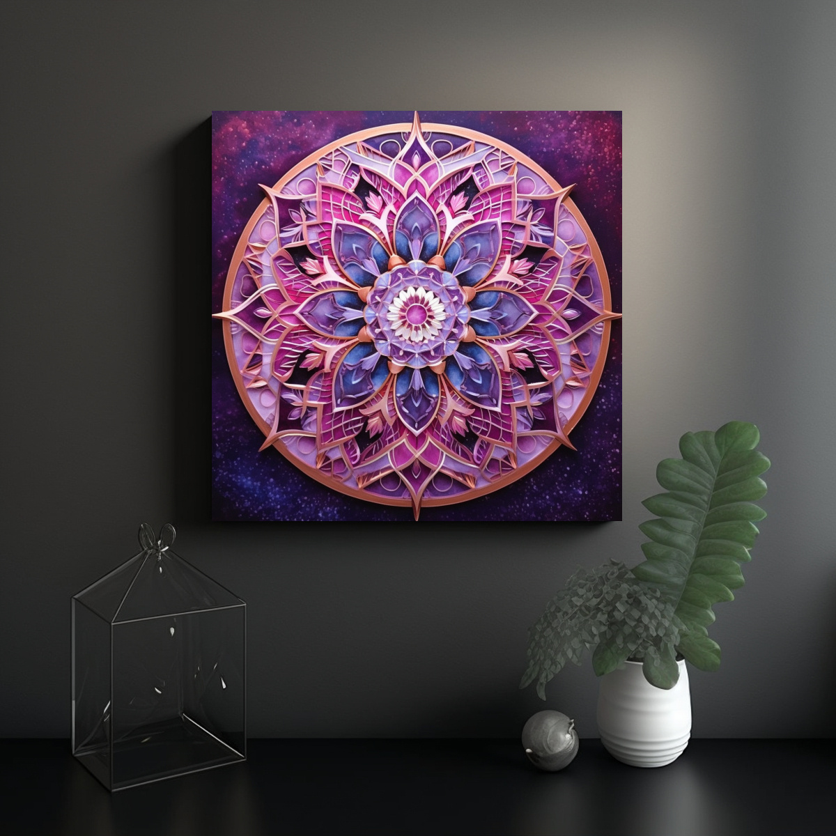pinturas-decorativas-mandala-rosa-p-rpura-con-cristales-arte-vanguardista-1-1