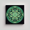 pinturas-decorativas-modernas-de-mandala-verde-plano-magn-fico-