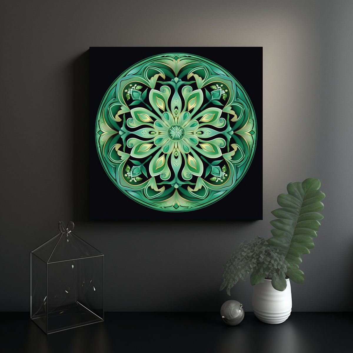 pinturas-decorativas-modernas-de-mandala-verde-plano-magn-fico-1-1
