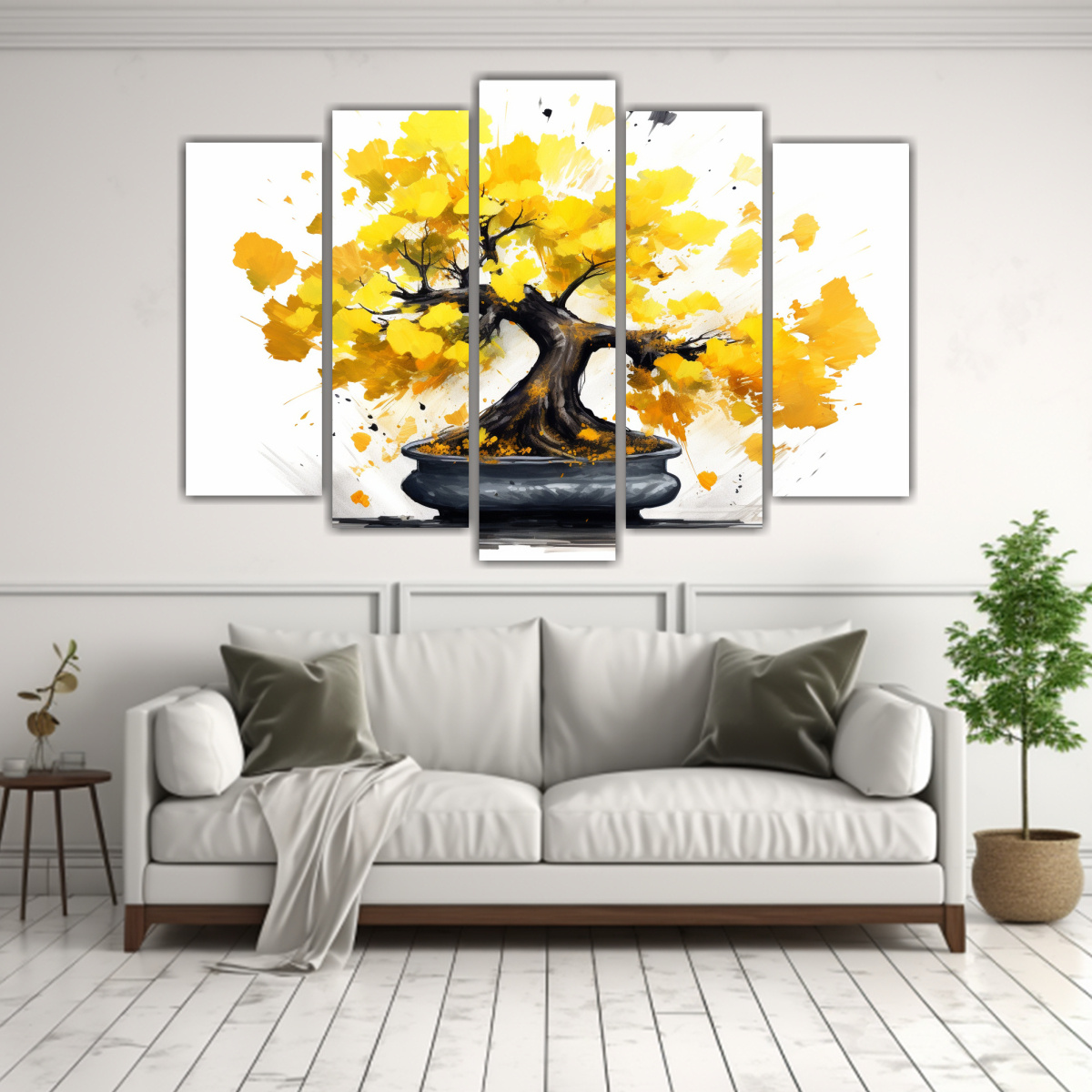 pinturas-decorativas-modernas-en-amarillo-y-negro-con-rbol-bons-i-ginkgo-biloba-1-1