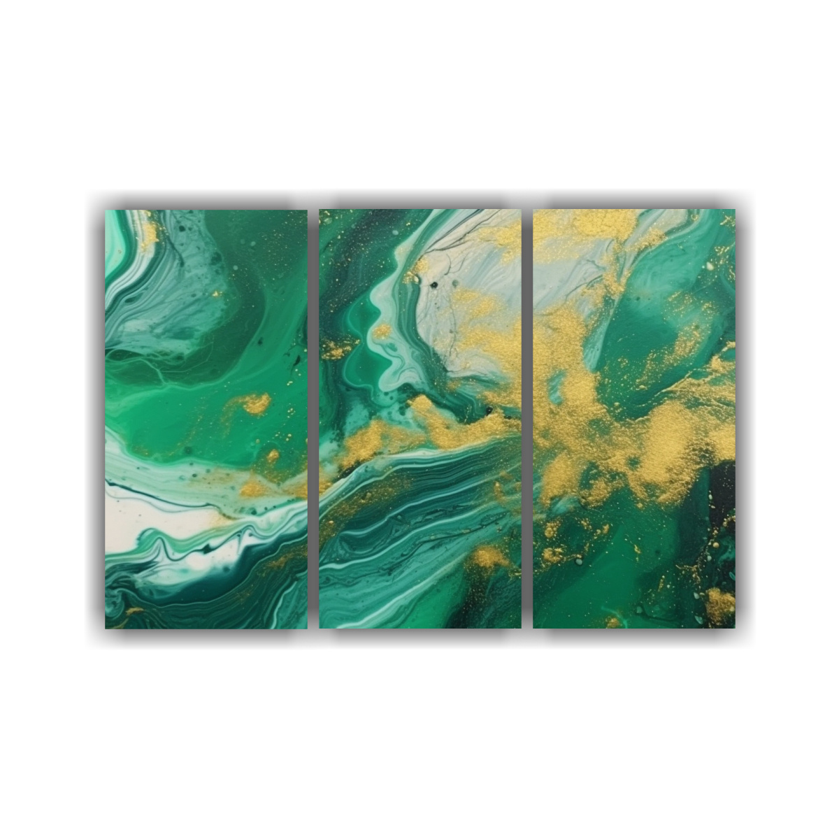 pinturas-decorativas-sim-tricas-en-bastidor-fondo-acuarela-verde-