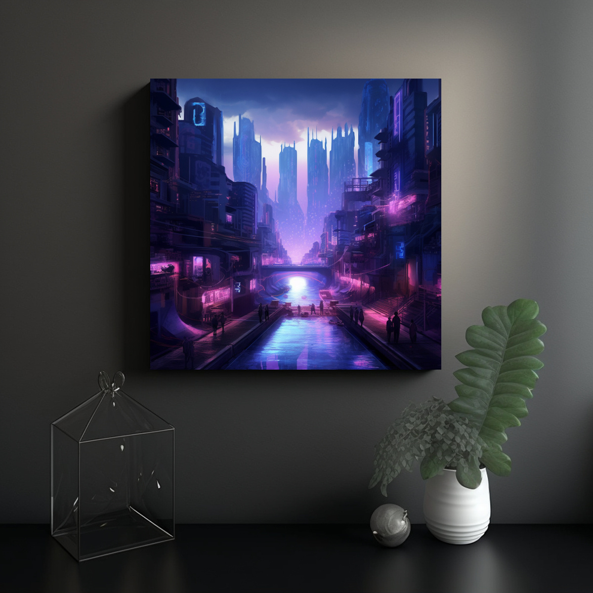 pinturas-decorativas-violeta-ciberpunk2077-para-escritorio-con-paisajes-urbanos-1-1