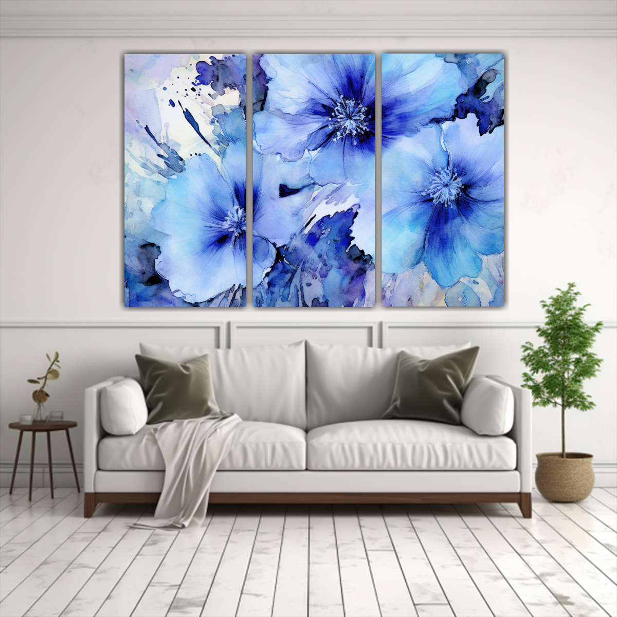 retrato-de-flores-azules-en-set-3-artes-inspiracion-belleza-por-cathy-r-sanders-1