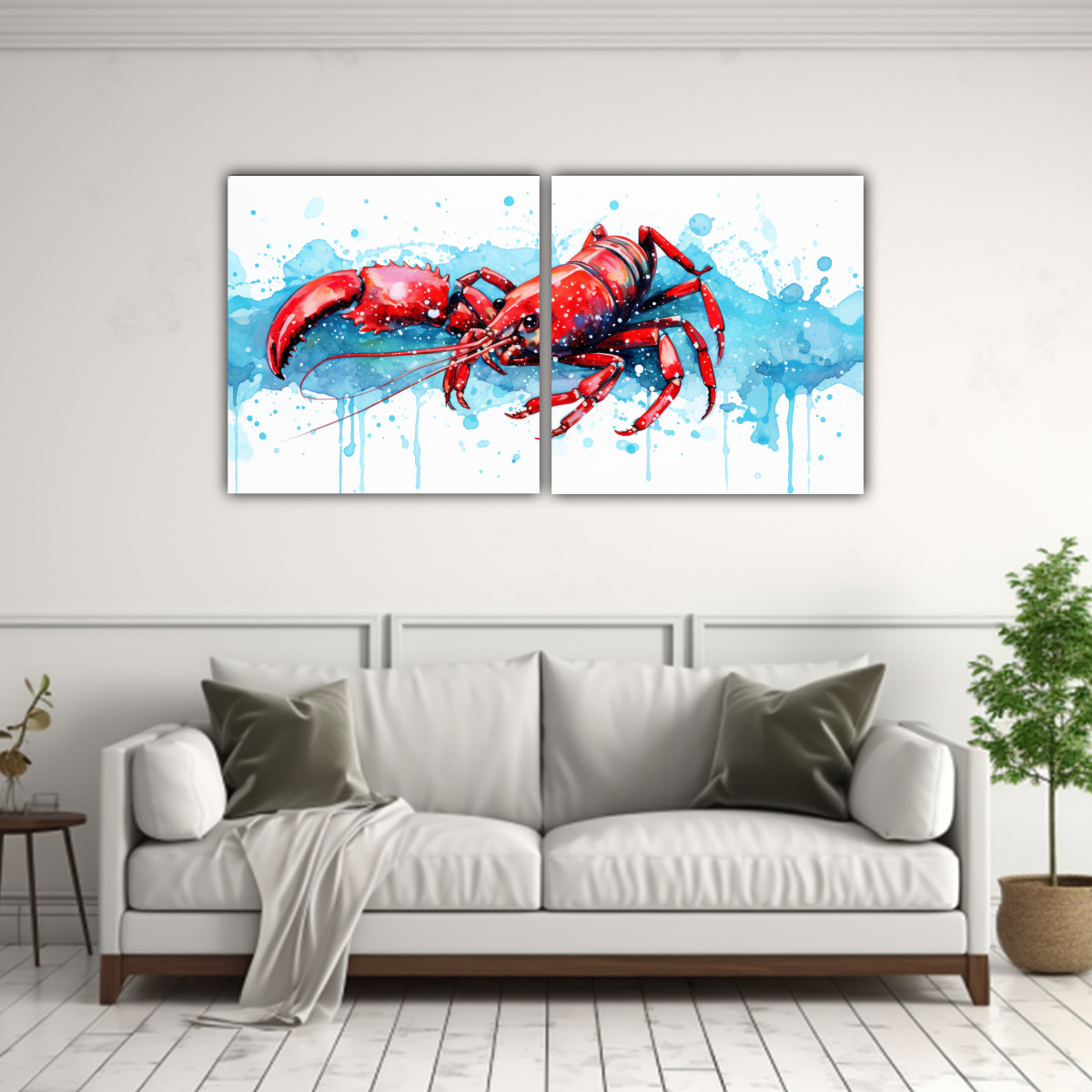 arte-de-pared-para-cocina-langosta-en-colores-tiffany-y-jet-neo-pop-art-1