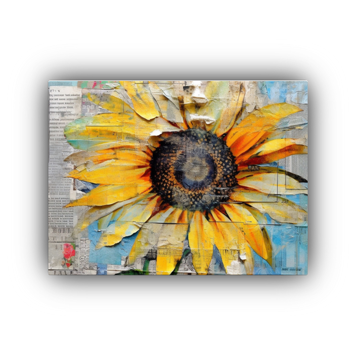 collage-de-girasol-en-revista-urbana-grunge-arte-conceptual-fantas-a
