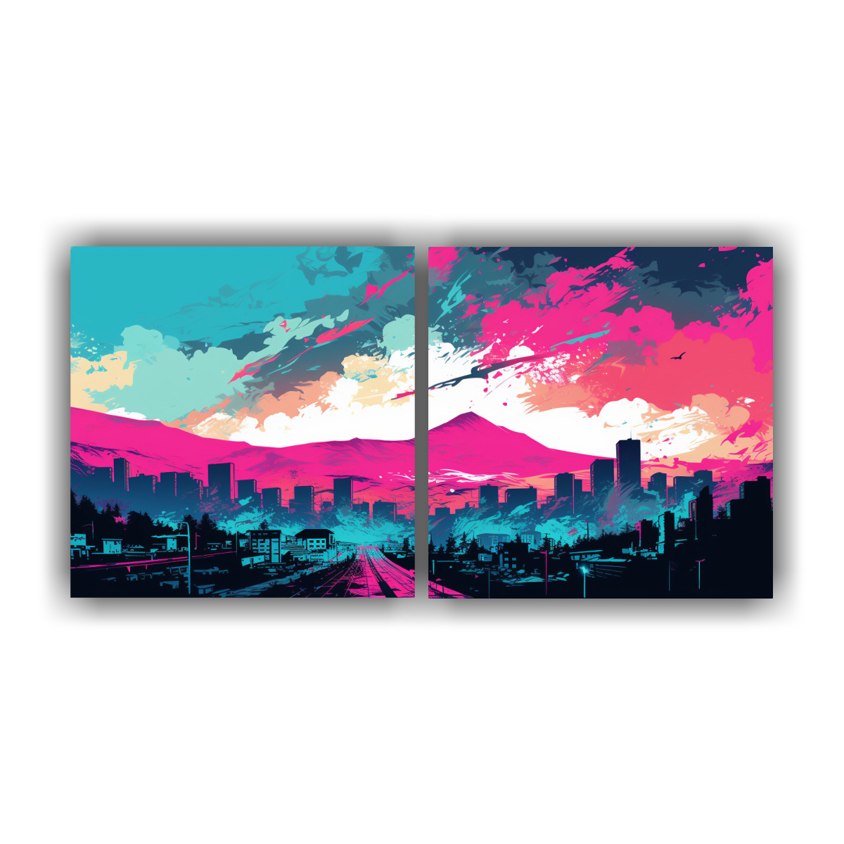 conjunto-telas-bastidor-concepto-brillante-santiago-chile-en-turquesa-y-rosa