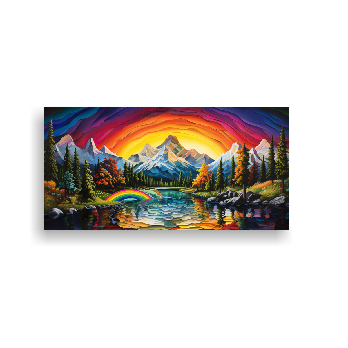 cuadro-abstracci-n-monta-as-con-arco-ris-y-colores-negros