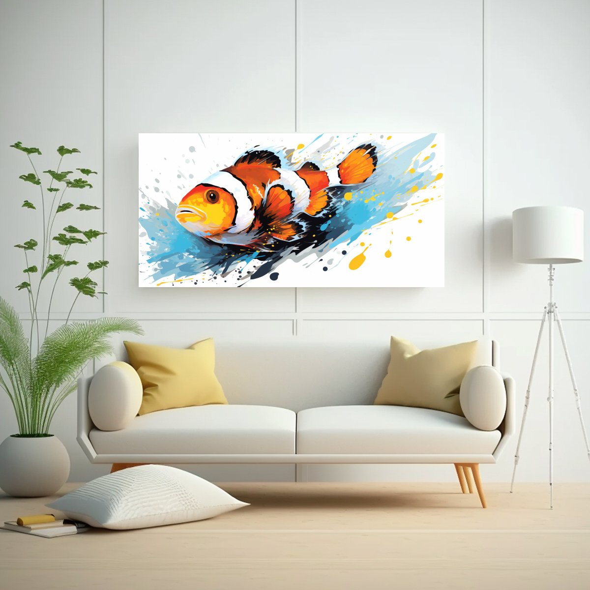 cuadro-abstracto-armon-a-crom-tica-pez-payaso-en-blanco-y-negro-arte-pop-neo-1