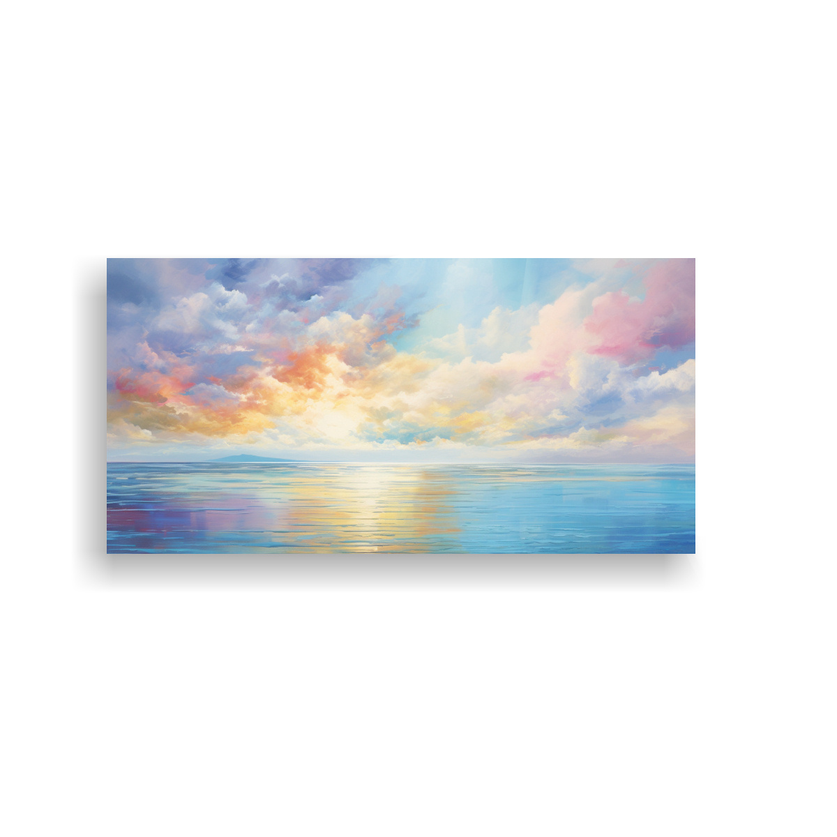 cuadro-abstracto-armon-a-entre-el-cielo-y-el-mar-con-colores-arco-ris-y-dorados