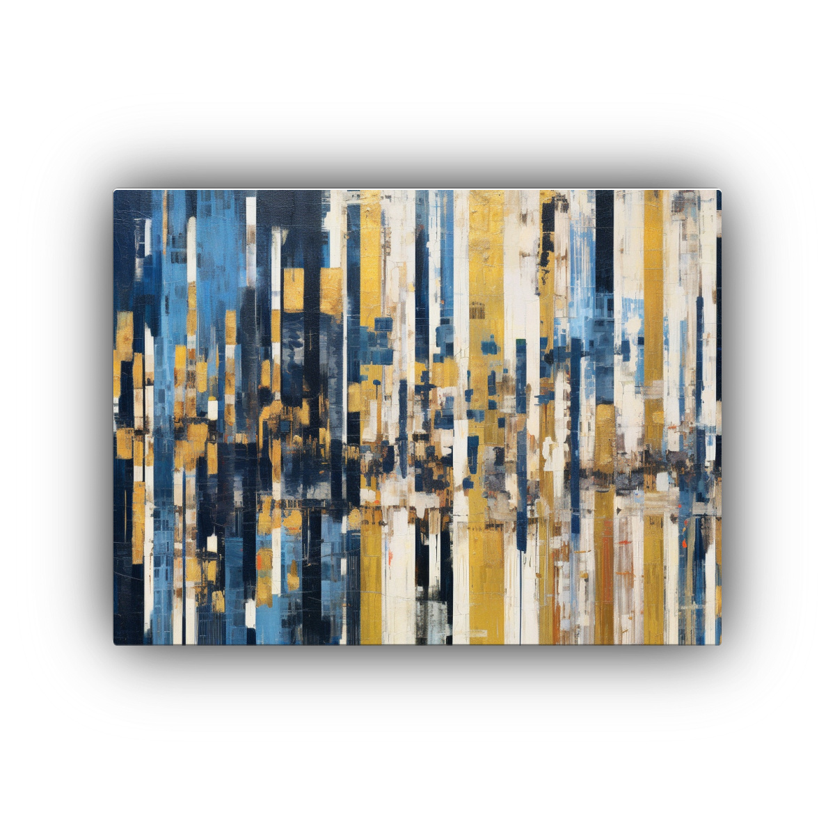 cuadro-abstracto-blanco-negro-oro-y-azul-sobre-azul