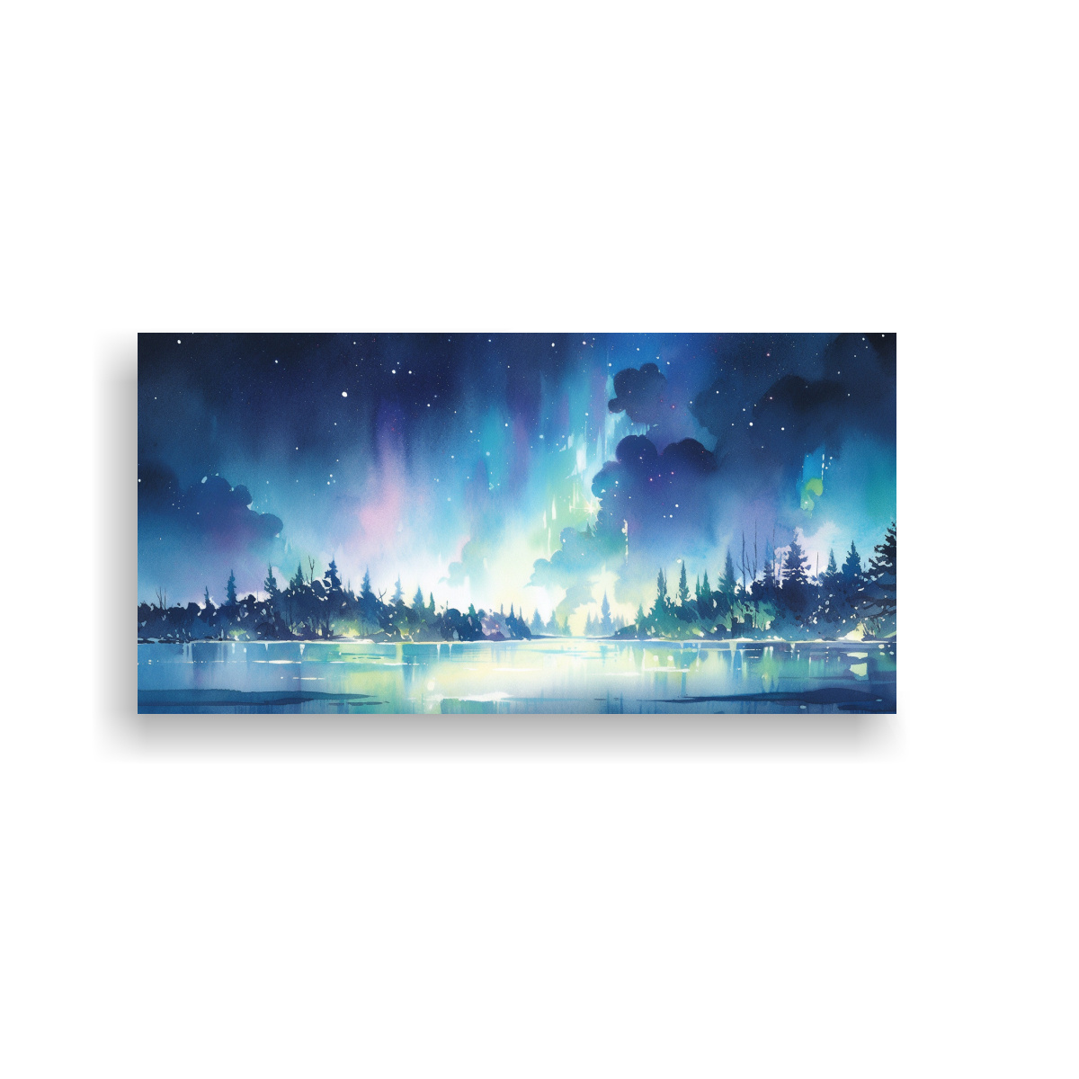cuadro-abstracto-de-aurora-boreal-con-acuarelas-juveniles