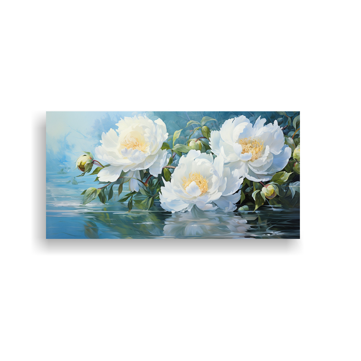 cuadro-abstracto-de-flores-peon-as-en-colores-blanco-y-turquesa