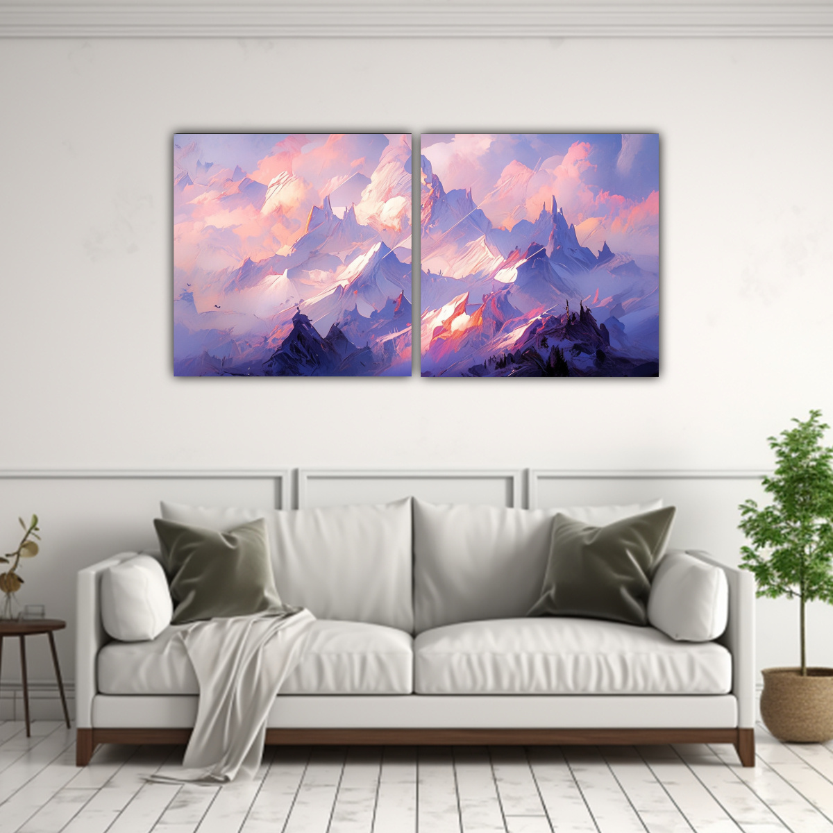 cuadro-abstracto-de-monta-as-nevada-con-colores-morados-1