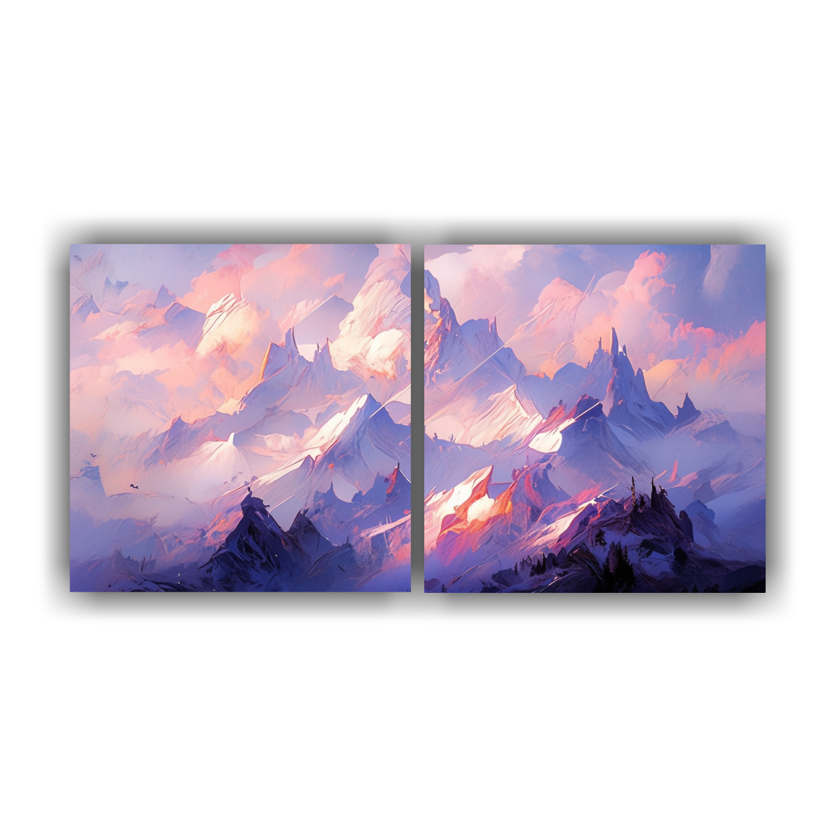 cuadro-abstracto-de-monta-as-nevada-con-colores-morados