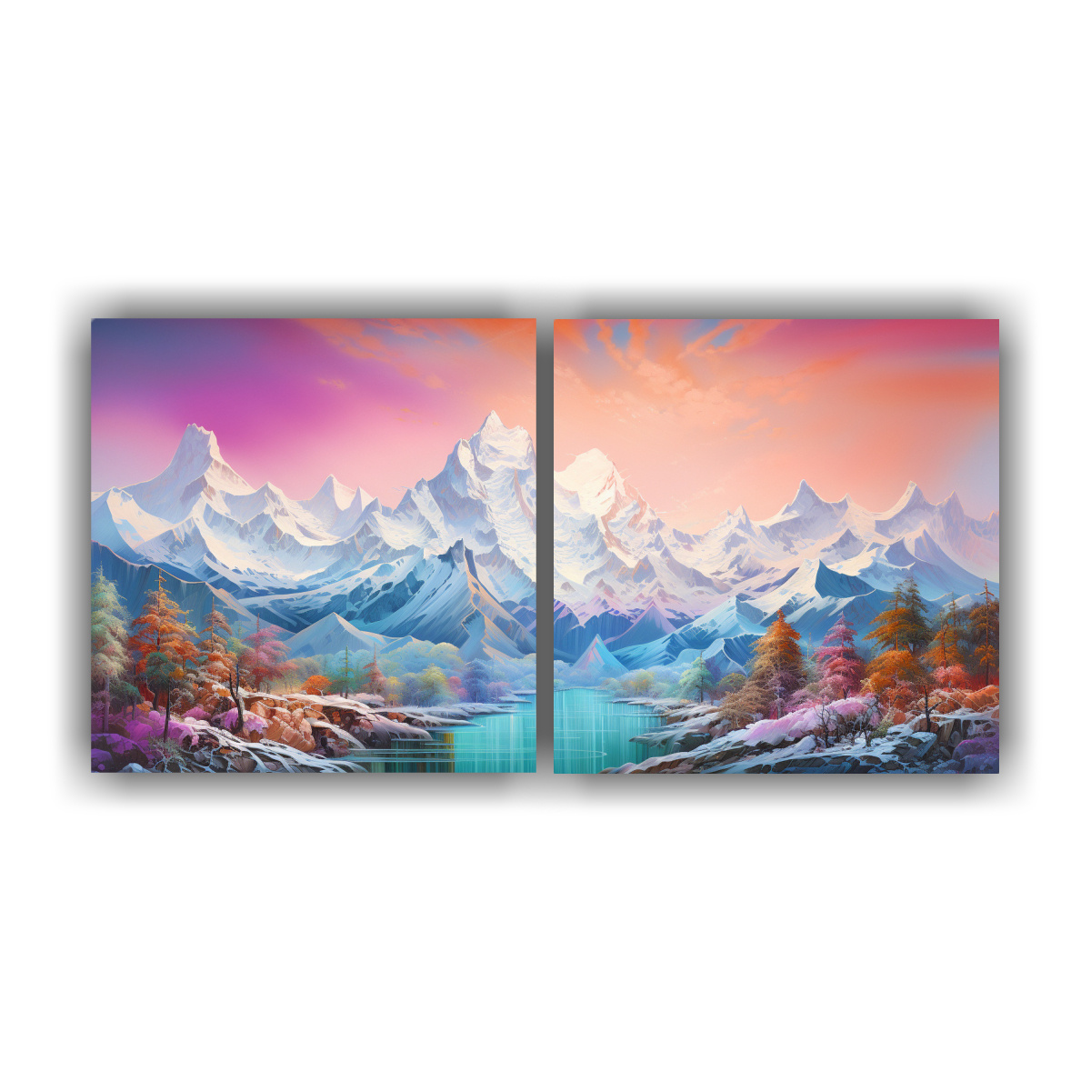 cuadro-abstracto-de-monta-as-nevadas-con-colores-en-venta