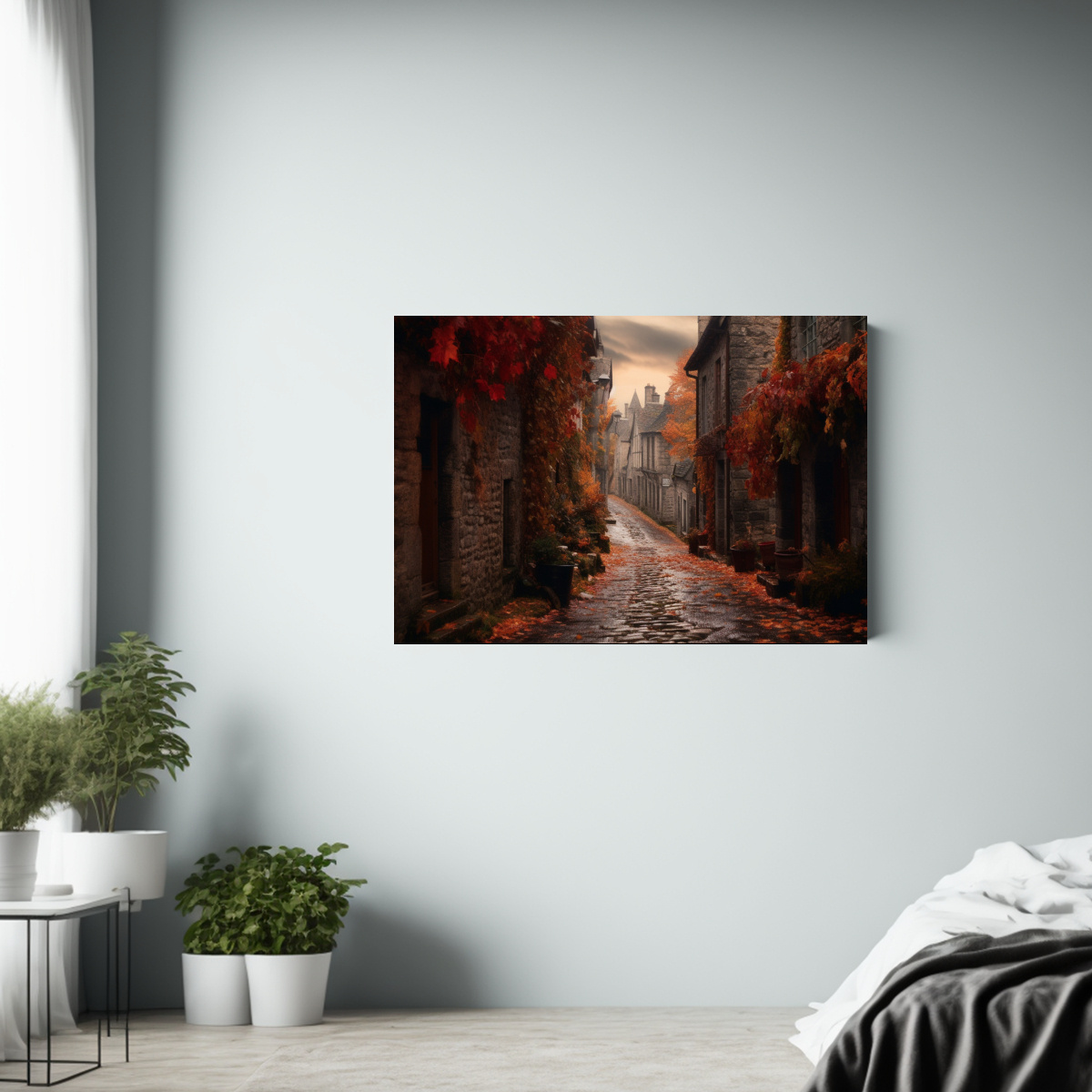 cuadro-abstracto-de-pueblo-medieval-en-callej-n-estrecho-1