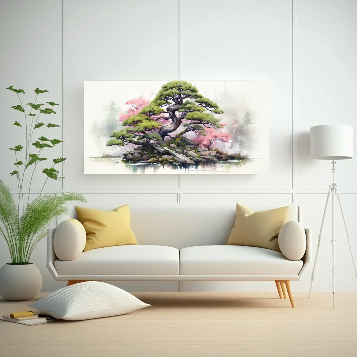 cuadro-abstracto-de-rbol-bons-i-en-tonos-verde-y-rosa-1