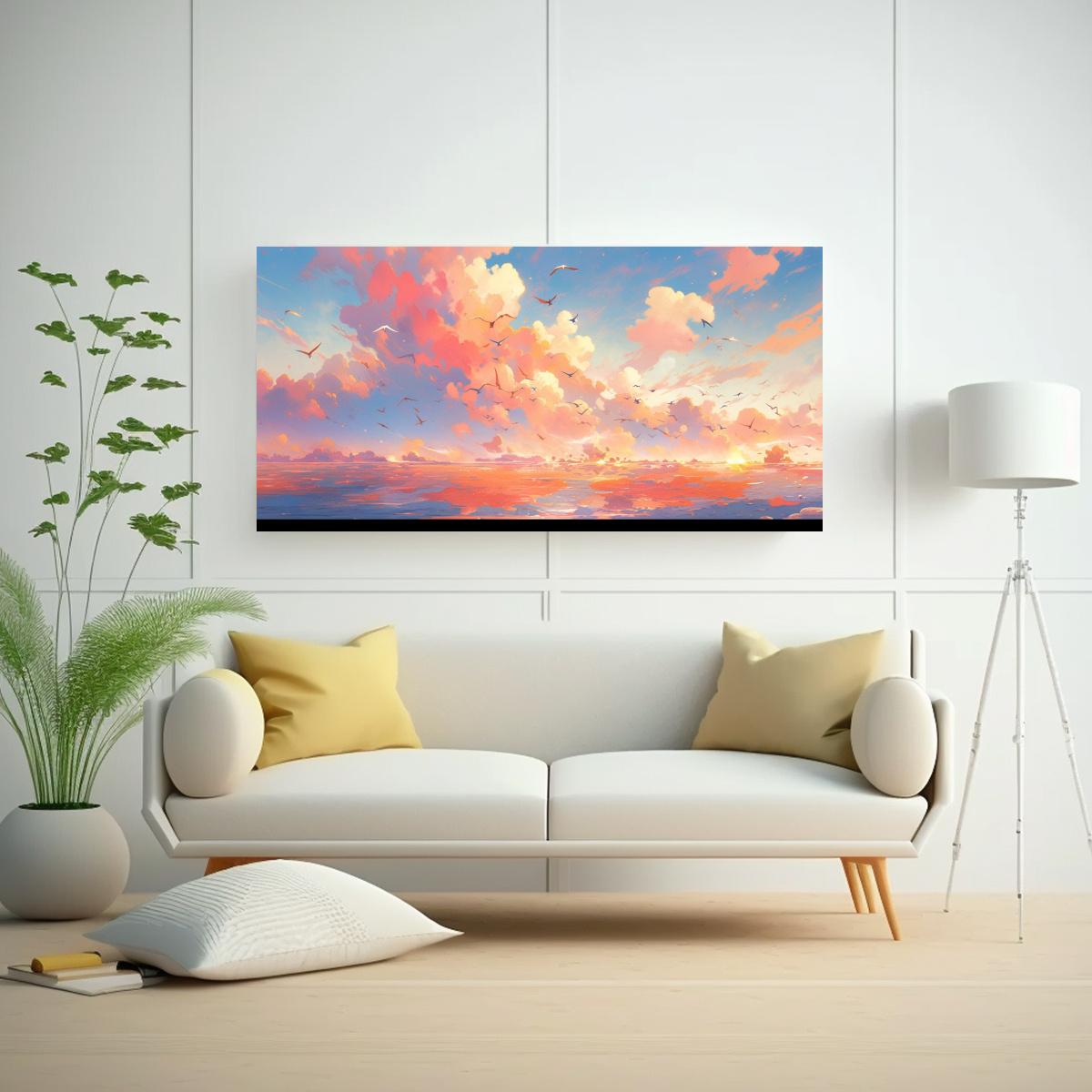 cuadro-abstracto-detalle-cielo-y-mar-arco-ris-naranja-1