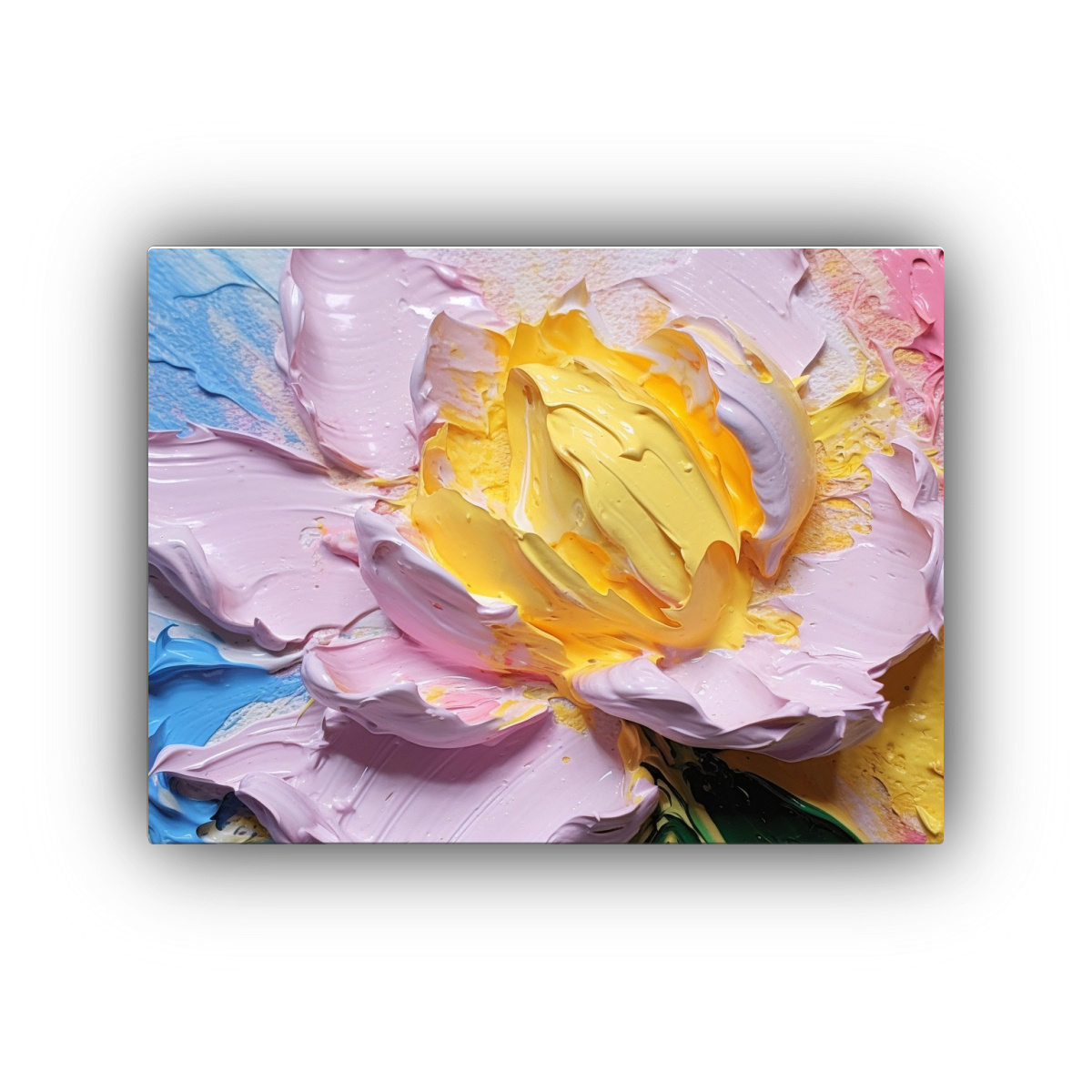 cuadro-abstracto-estilo-loto-rosa-para-comedor-fondo-claro-