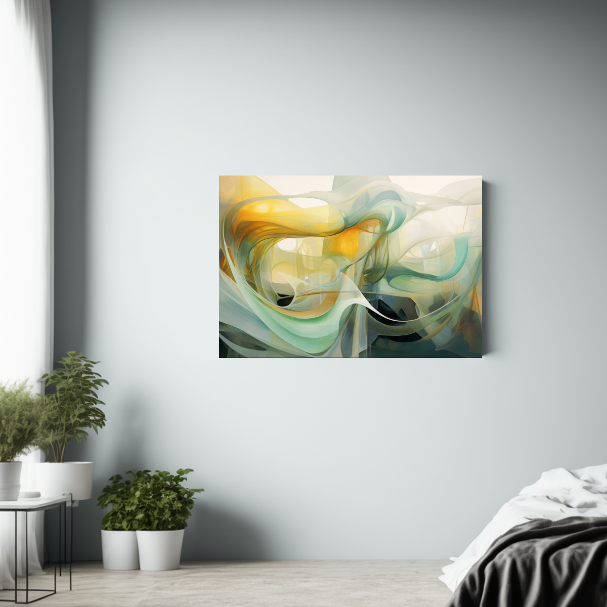 cuadro-abstracto-l-neas-blancas-y-verde-claro-en-decoraci-n-majestuosa-1-1