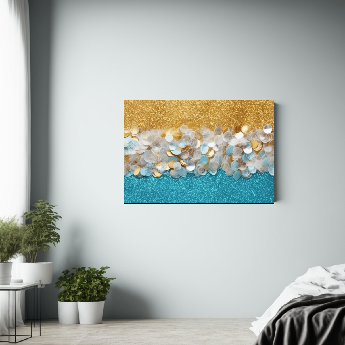 cuadro-abstracto-l-neas-verano-en-turquesa-oro-plata-1