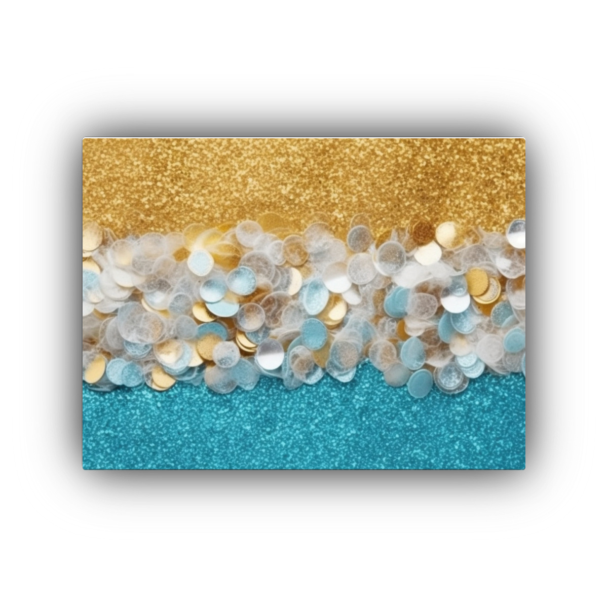 cuadro-abstracto-l-neas-verano-en-turquesa-oro-plata