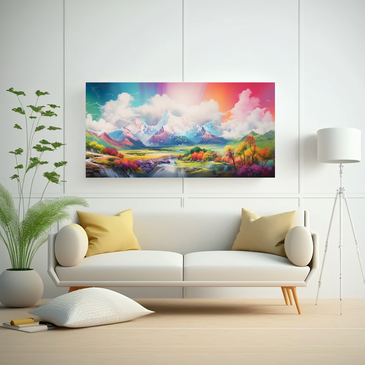 cuadro-abstracto-lienzo-dibujo-sal-n-monta-as-nevadas-arco-ris-colores-verdes-1