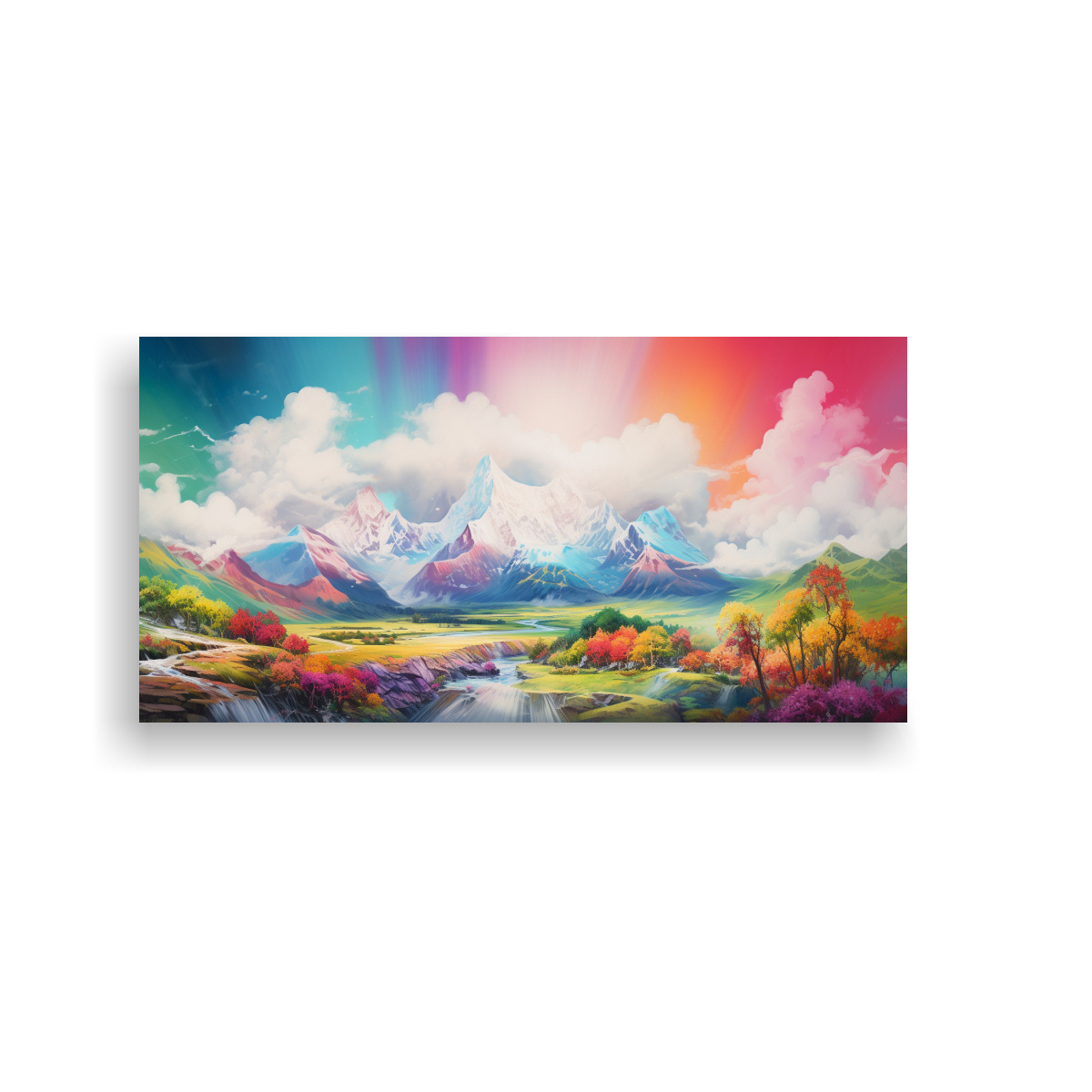 cuadro-abstracto-lienzo-dibujo-sal-n-monta-as-nevadas-arco-ris-colores-verdes